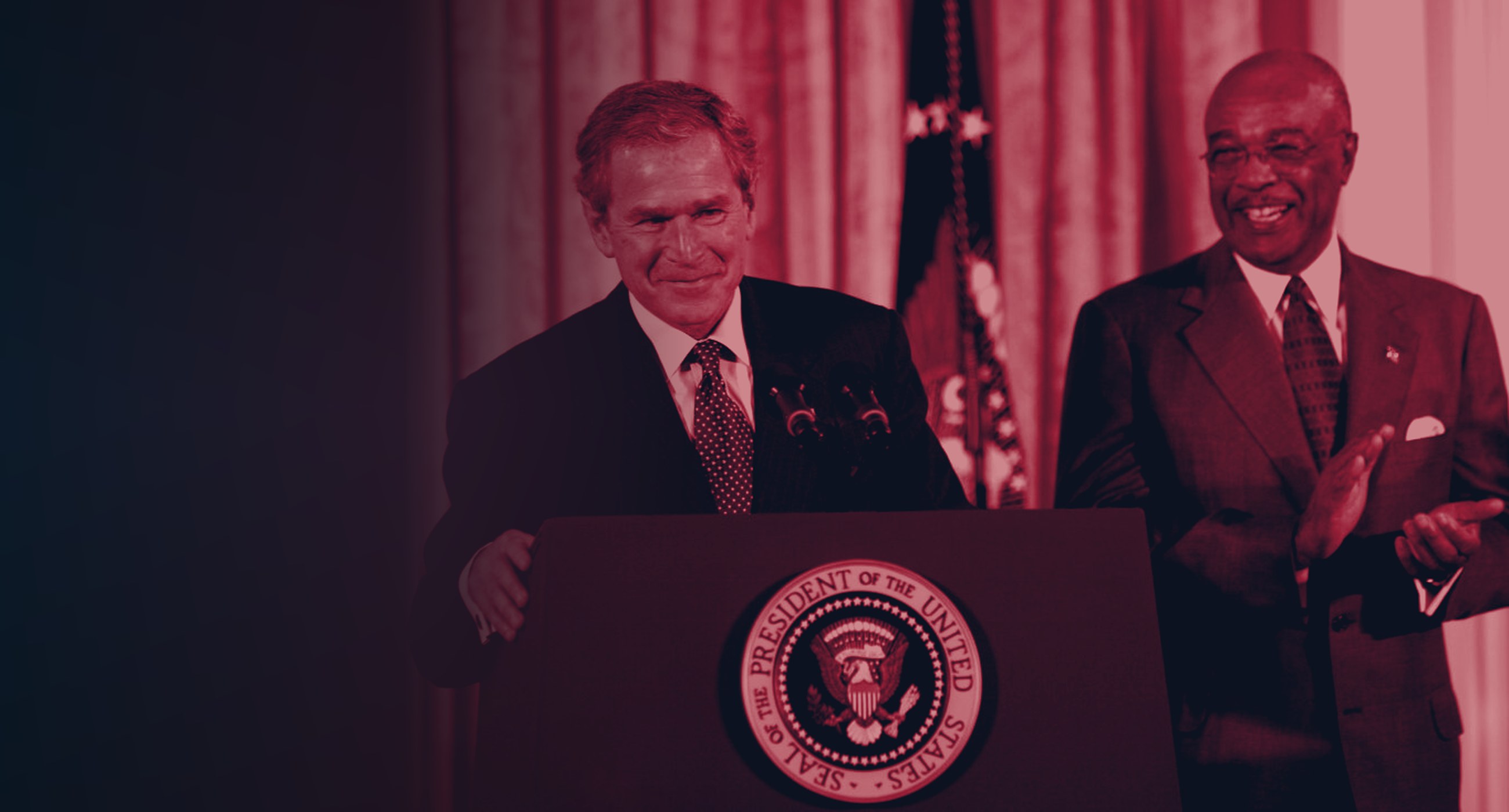 President George W. Bush announces Dr. Rod Paige as U.S. Secretary of Education