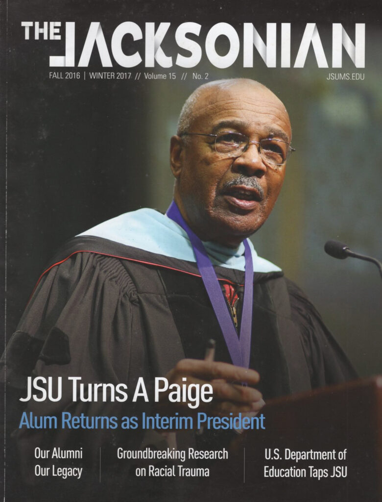 Dr Paige in JSU Magazine