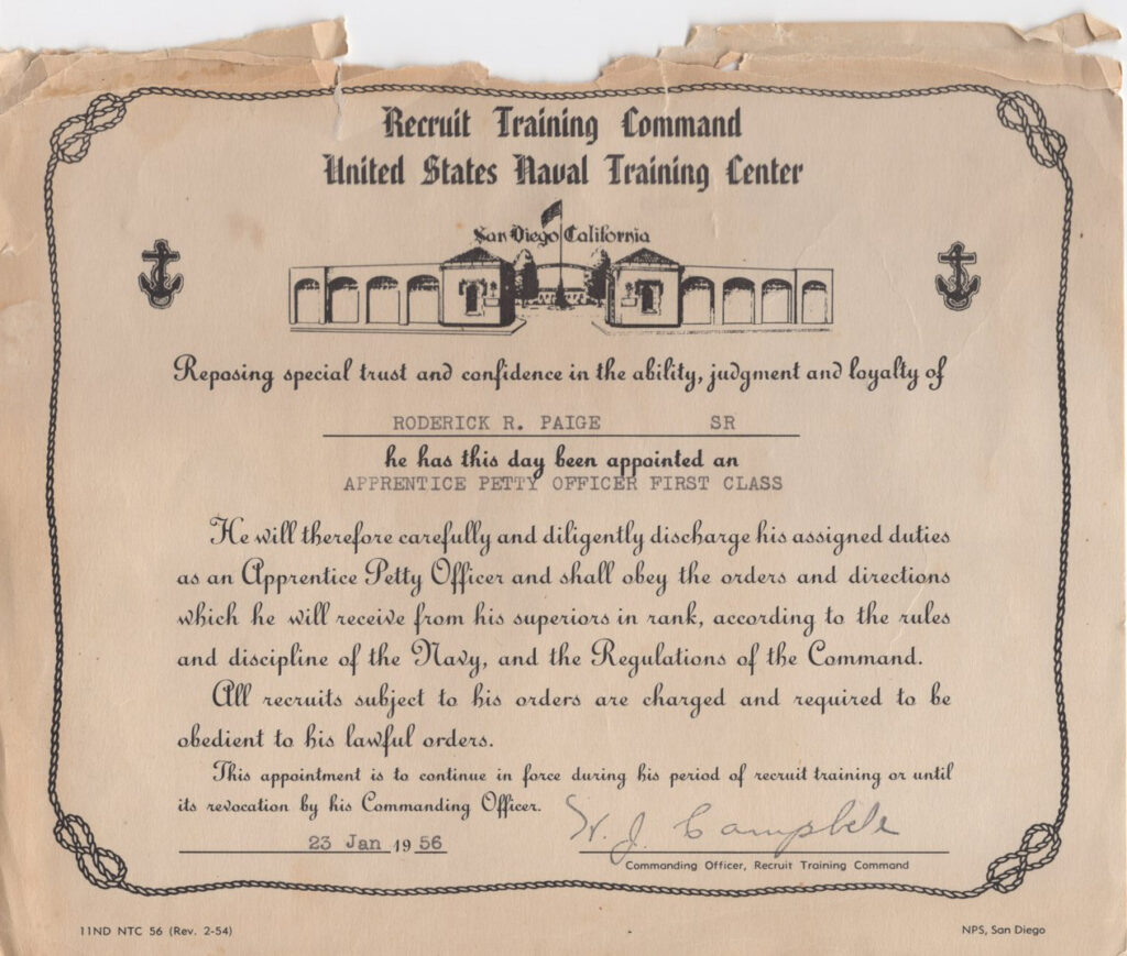 A vintage handwritten document.